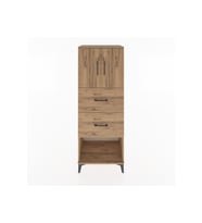 Hyperion Dolap 2 Raflı 2 Çekmeceli 2 Kapaklı 60x44x163 Çam-Çam