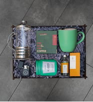 Frenchpress, Kahve, Kupa, Kolonya, Çakmak Hediye Kutusu 