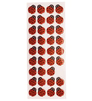 Sticker Kabartmalı Stiker Defter, Planlayıcı Etiket Uğurböceği (cb265) 16x7 cm
