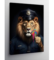 Kanvas Tablo Lolipoplu Aslan Polis