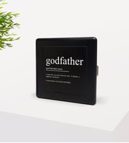 BK Home Baba Godfather Tasarımlı Siyah Metal Sigara Tabakası-14
