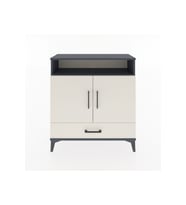 Arges Şifonyer 3 Raflı Tek Çekmeceli 2 Kapaklı 88x30x96 Antrasit-Aytaşı