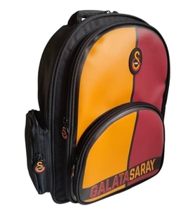 ME 25552 GALATASARAY PARÇALI SUNİ DERİ OKUL ÇANTASI (Siyah)