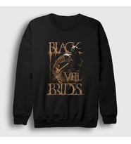 Presmono Unisex Siyah Mask Black Veil Brides Sweatshirt 18973tt