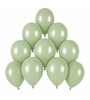 Yeşil Renk Lateks makaron Balon (15 cm) - 10 Adet
