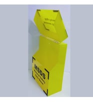 MSDS Kutusu Material Data Sheet Box İş Güvenliği Malzemeleri Sarı Pleksi Malzeme