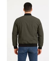 Fermuarlı, Kapitone İçi Astarlı, Su İtici Kumaş, Regular Fit, Uzun Kollu,mont haki (STD)