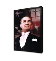 İstikbal Göklerdedir Atatürk Çerçeveli Cam Tablo