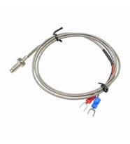 K-Type Thermocouple 1 Metre Sıcaklık Isı Sensörü 0-800C 6mm Dişli