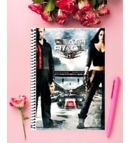 ölüm yarışı death race özel tasarım a5 boyutu 15*21 cm  telli çizgili defter