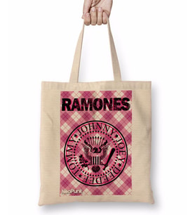 Ramones Pink by NeoPunk Bez Çanta Uzun Saplı