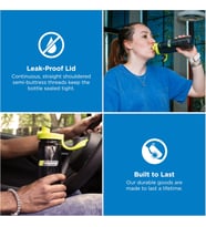 Nalgene Otf Sustain Içecek Şişesi, Kömür, 0,65 L