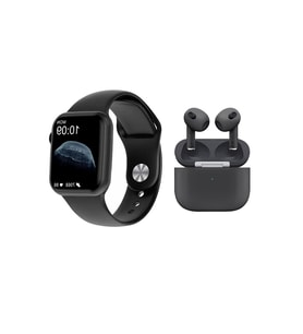 DTNO 1 Smartwatch DT7 Max 1.9 Ekran Gps Ve Nfc Özellikli Siri Aktif Smartwatch Akıllı Saat Ve Tws Airpods 3.nesil Bluetooth Kulaklık (Siyah)