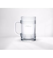 BK Gift Kişiye Özel İsimli Tin-Can Kulplu Bira Bardağı (Beyaz)