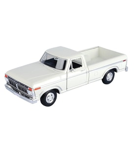 Motormax 1977 Ford F-150 Custom Pickup Beyaz 1/24 Model Araba (Krem)