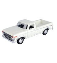 Motormax 1977 Ford F-150 Custom Pickup Beyaz 1/24 Model Araba (Krem)