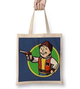 Fallout Fan Boy Bez Çanta Uzun Saplı
