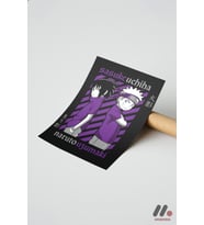 Naruto ve Sasuke Poster, Çerçevesiz Yüksek Kalite Duvar Afişi - Anime Severlere Özel