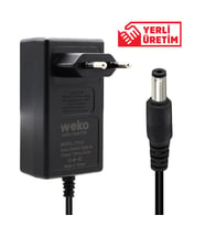 Weko 7.8 Volt - 1 Amper Priz Tip Adaptör 5.5*2.5 Uç