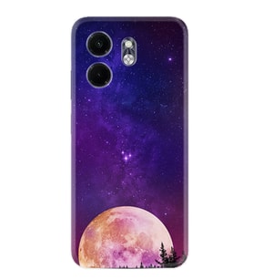 Infinix Hot 50i Kılıf Boutique Baskılı Resimli Mor Ay Pcode -025