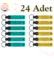 Koyu Turkuaz & Sarı, 24’lü Set, Kişiye Özel Hediyelik, Konser Ziyaretçilerine Küçük Sürpriz