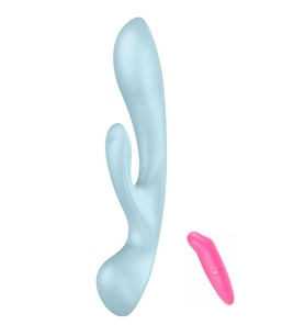 Triple Oh Pink 3 Güçlü Motorlu G-Spot Titreşimli Rabbit Vibratör+Vibratör