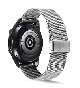 Samsung Galaxy Watch 46mm Kordon 22mm Metal Kordon 45 (Gümüş)
