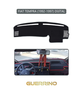 FIAT TEMPRA 1992-1997 Modellerine Uygun DijitalTORPİDO KORUMA HALISI GRİ KENAR