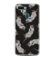 Oppo A5S A15 A16 A54 A55 A73 A74 Kılıf Desemli Silikon Sevimli Kedicikler 1785