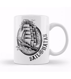 Satan Sail Hatan Kupa Bardak Porselen