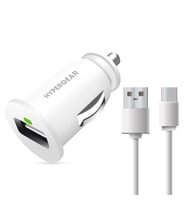 Hypergear 2.1A 2X Hızlı Araç Şarj Aleti Set Type-C Kablo Beyaz