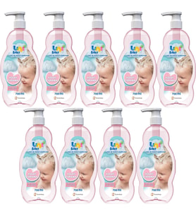 Uni Baby Bebek Kolay Tarama Saç ve Vücut Şampuanı 700ML (Pompalı) (9 Lu Set)