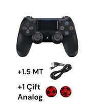 Playstation 4 DualShock Yeni Nesil V2 Gamepad + 1.5 MT Şarj Kablo + 1 Çift Analog Başlığı