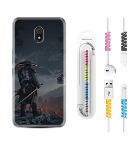 Xiaomi Redmi 8A 8 Pro 9C 9T 10C 11T Pro Kılıf Kablo Koruma Spiral Silikon Warrior 1653