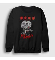 Presmono Unisex Siyah Ken Kaneki Anime Tokyo Ghoul Sweatshirt 136739tt