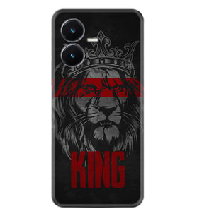 Vivo Y22S Kılıf Resimli Desenli Silikon Platinium Series King 1894