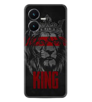 Vivo Y22S Kılıf Resimli Desenli Silikon Platinium Series King 1894