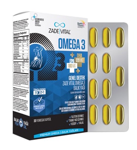 Zade Vital Omega 3 Balık Yağı Premium 45 Kapsül