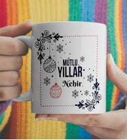 Yılbaşı Mesajlı Kupa Kişiye Özel
