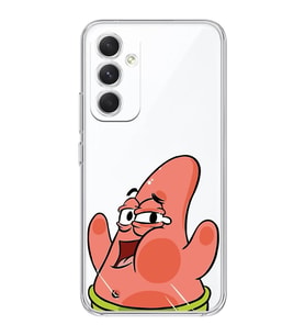 Samsung Galaxy A55 Uyumlu Patrick Star Desenli Şeffaf Telefon Kılıfı