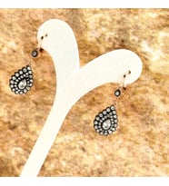Elmas Montür Rosegold Damla Gümüş Set Takım - LVRSET11