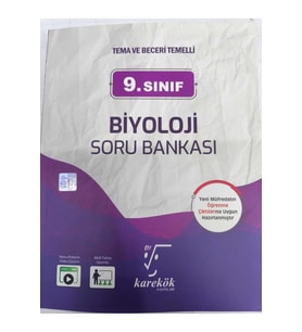 Karekök Yayınları KAREKÖK YAYINLARI 9.SINIF BİYOLOJİ SORU BANKASI 2025 YENİ BASKI (Çok Renkli)