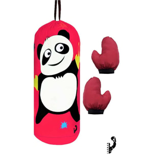 Panda Figürlü Boks , Kum Torbası 45 cm