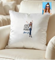 Kişiye Özel Karikatürlü Cute But Aquarius Kova Burcu Yastık Doğum Günü Hediyesi