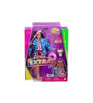 Barbie Extra - Ekose Ceketli Bebek HDJ46