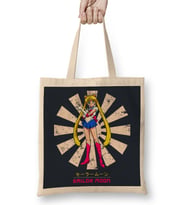 Sailor Moon Retro Japanese Bez Çanta Uzun Saplı