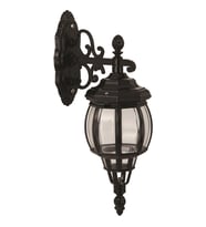 AVONNI BAP-68208-BSY-M2 Siyah Boyalı Dış Mekan Aydınlatma E27 Aluminyum ABS Polikarbon Cam 26x18cm