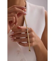 İtaly Model Özel Tasarım Altın Baget Bileklik 18 cm - 5 mm
