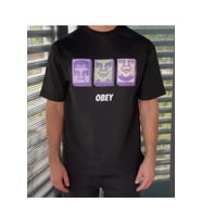 Unisex Bisiklet Yaka Baskılı Oversize T-Shirt - Siyah