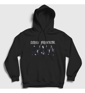 Presmono Unisex Siyah Band Dark Funeral Kapüşonlu Sweatshirt 136857tt